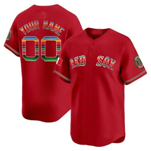 Custom B.Red Sox Mexico Vapor Premier Limited¨C All Stitched Baseball Jerseys