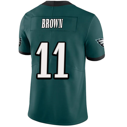 P.Eagles #11 A.J. Brown Green Stitched Player Vapor F.U.S.E. Limited Jersey