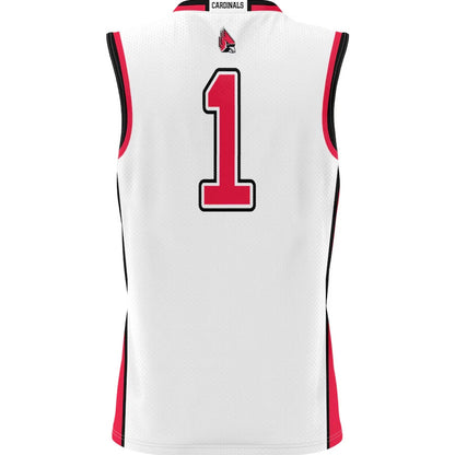 B.State Cardinals #1 Player Lightweight Basketball Jersey - White Stitched American College Jerseys