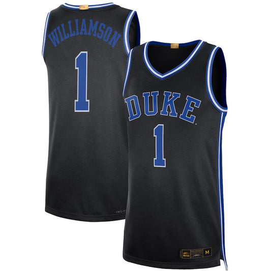 #1 Zion Williamson Player Black Duke Blue Devils Limited Basketball Jerseys
