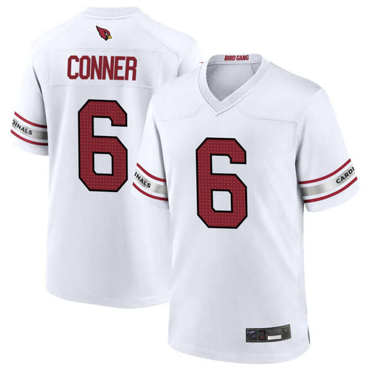 A.Cardinals #6 James Conner Player White Game Home Football Jerseys