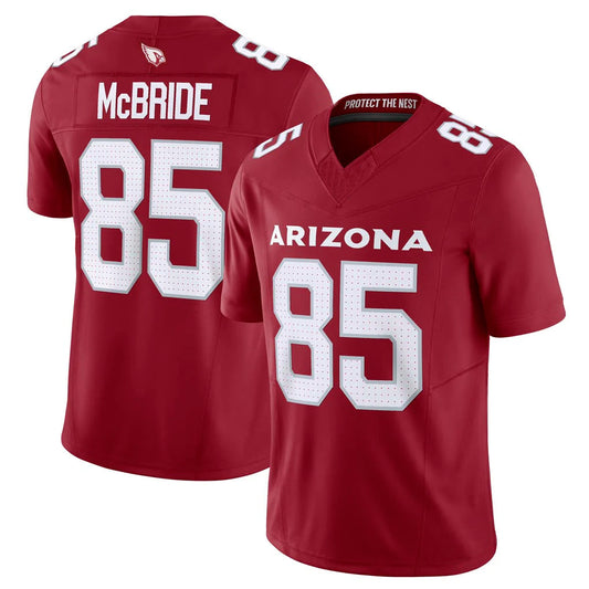 A.Cardinals #85 Trey McBride Player Red Vapor F.U.S.E. Limited Football Jerseys