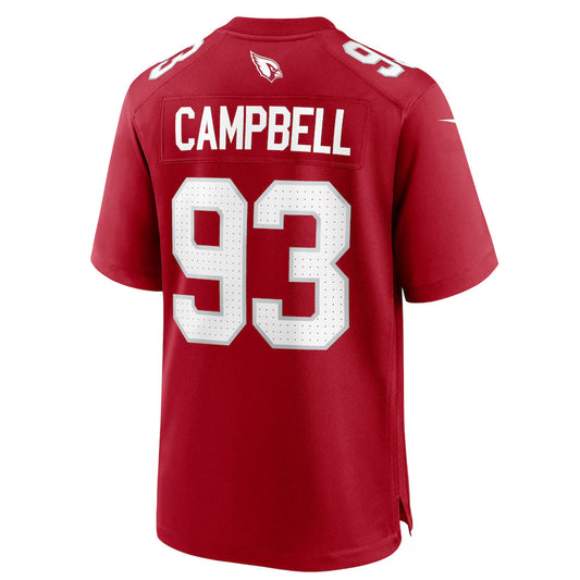 A.Cardinals #93 Calais Campbell Player Cardinal Home Game Football Jerseys