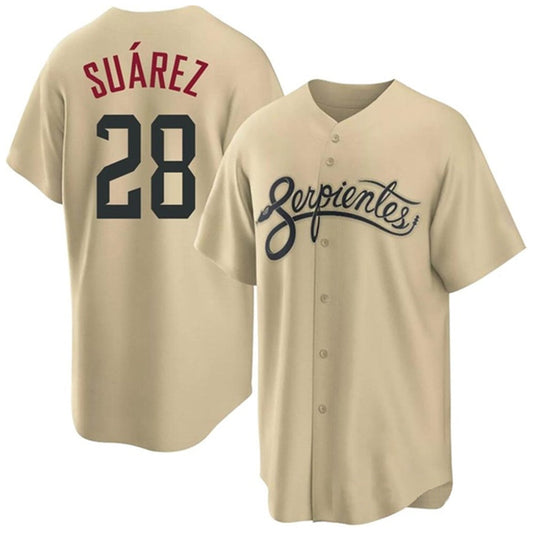 A.Diamondbacks #28 Eugenio Suarez Player City Connect Home Replica Baseball Jerseys