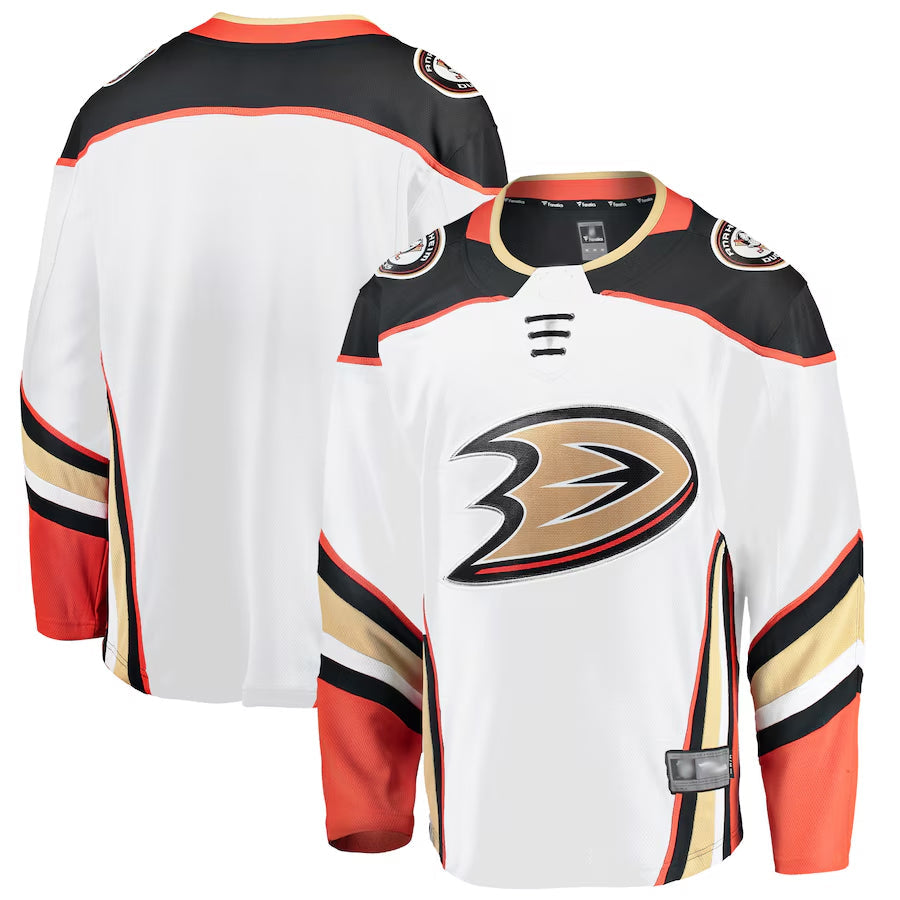 A.Ducks Blank Player Fanatics Fanatics Breakaway White Hockey Jerseys