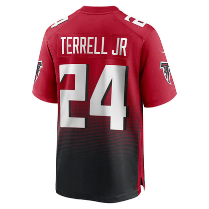 A.Falcons #24 A.J. Terrell Jr. Player Red Alternate Home Game Football Jerseys