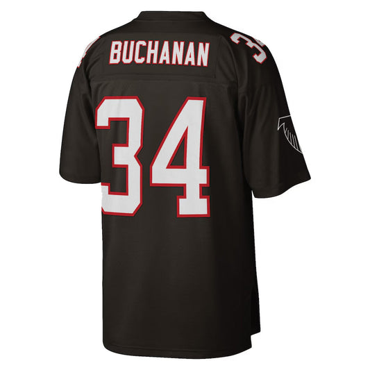 A.Falcons #34 Ray Buchanan Player Mitchell & Ness Retired Legacy Replica Black Football Jerseys
