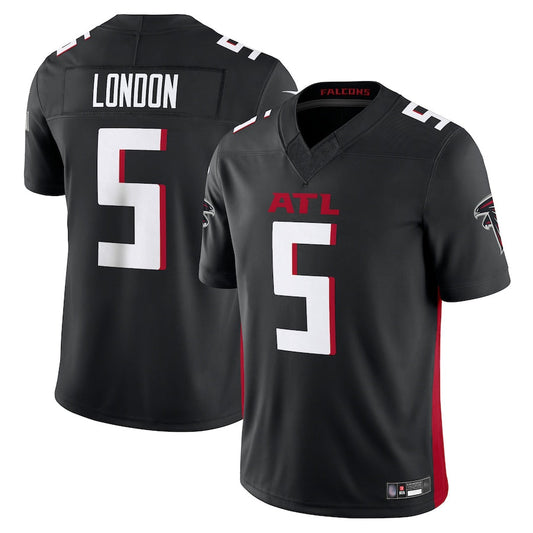 A.Falcons #5 Drake London Player Black Vapor F.U.S.E. Limited Football Jerseys