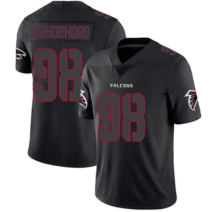 A.Falcons #98 Ruke Orhorhoro Player Black Limited Impact Football Jerseys