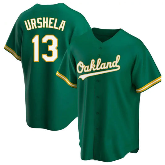 Athletics #13 Gio Urshela Player Green Replica Game Baseball Jerseys£¨¸±±¾£©