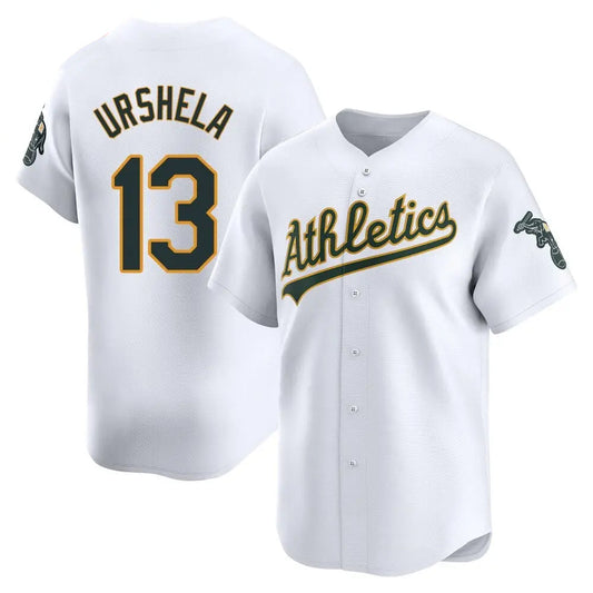Athletics #13 Gio Urshela Player White Home Game Baseball Jerseys