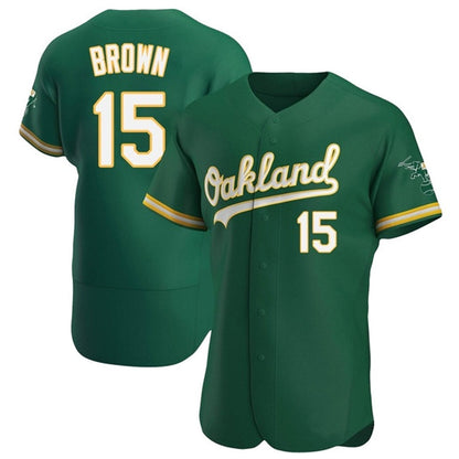 Athletics #15 Seth Brown Player Green Limited Elite Baseball Jerseys