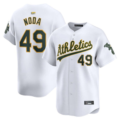 Athletics #49 Ryan Noda Player White Home Limited Baseball Jerseys