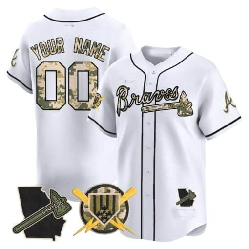Custom A.Braves Armed Forces Day Vapor Premier Limited ¨C All Stitched Baseball Jerseys