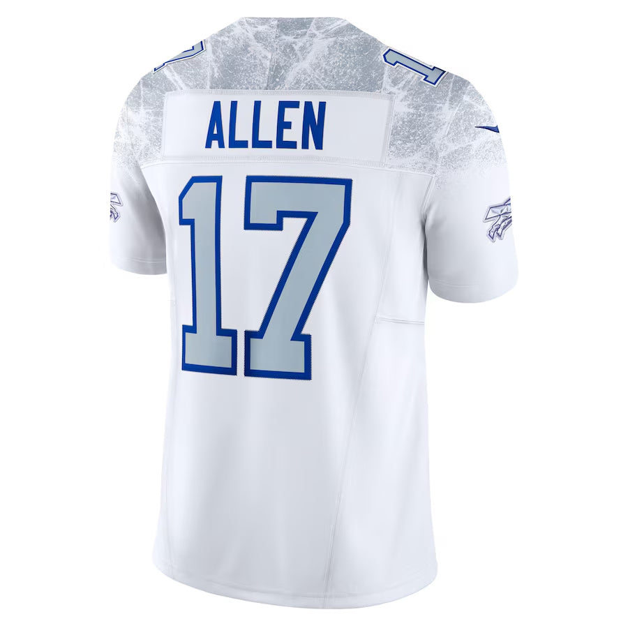 B.Bills #17 Josh Allen Player White Rivalries Collection Vapor Limited Football Jerseys