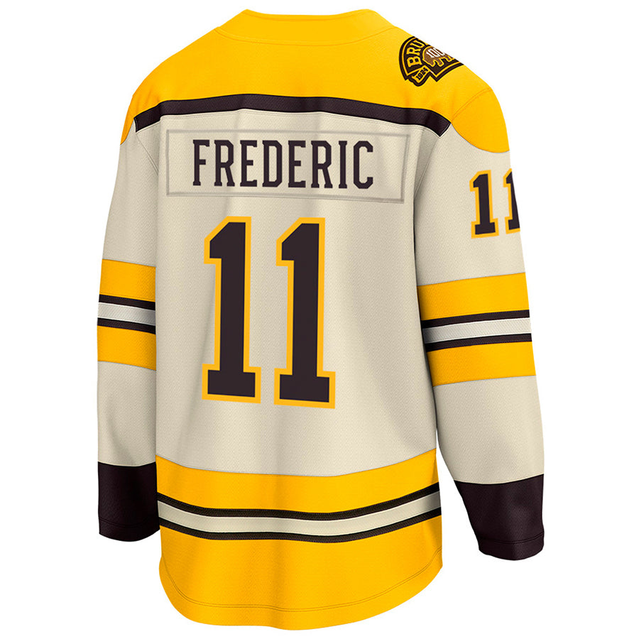 B.Bruins #11 Casey Mittelstadt Player Fanatics Breakaway Cream Hockey Jerseys