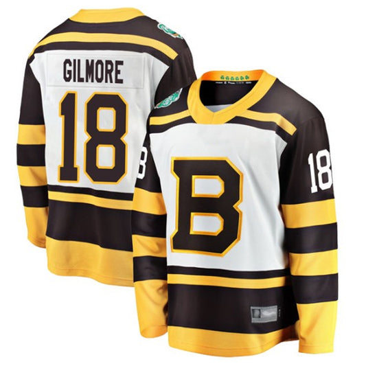B.Bruins #18 Happy Gilmore Player Fanatics Branded Classic Breakaway Hockey Jerseys
