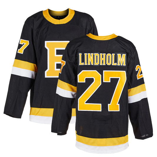 B.Bruins #27 Hampus Lindholm Player Alternate Game Hockey Jerseys