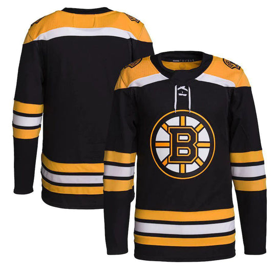 B.Bruins Blank Player Classic Fanatics Black Stitched Home Hockey Jerseys