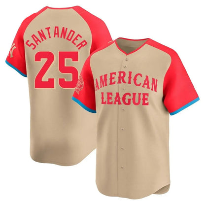 B.Orioles #25 Anthony Santander Player Cream Limited American League All-Star Game Baseball Jerseys