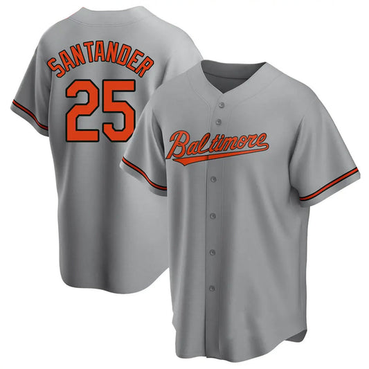 B.Orioles #25 Anthony Santander Player Replica Gray Game Baseball Jerseys