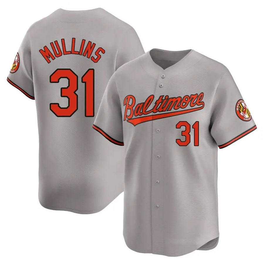 B.Orioles #31 Cedric Mullins Player Gray Limited Home Game Baseball Jerseys