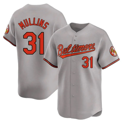 B.Orioles #31 Cedric Mullins Player Gray Limited Home Game Baseball Jerseys