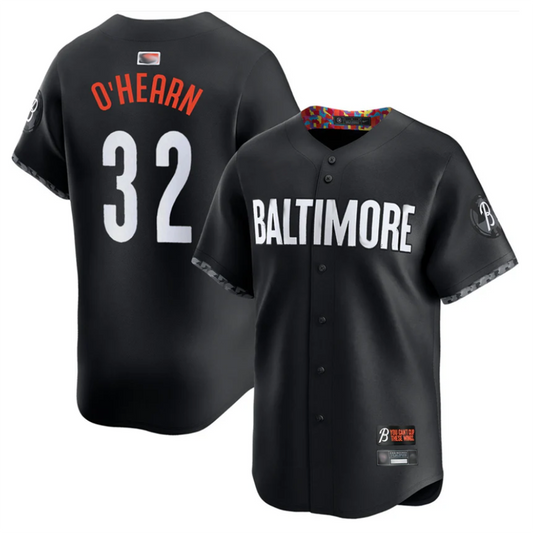 B.Orioles #32 Ryan O'Hearn Player City Connect Replica Black Baseball Jerseys