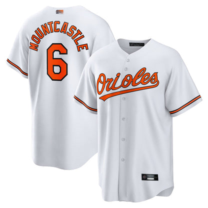 B.Orioles #6 Ryan Mountcastle Player White Replica Game Baseball Jerseys