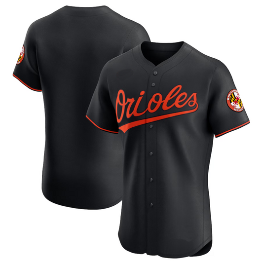 B.Orioles Blank Player Black Alternate Vapor Premier Elite Baseball Jerseys