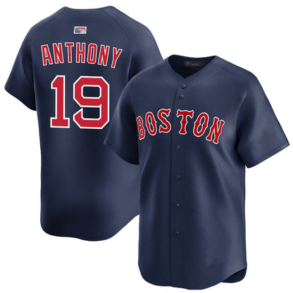 B.Red Sox #19 Roman Anthony Player Alternate Navy Limited Baseball Jerseys