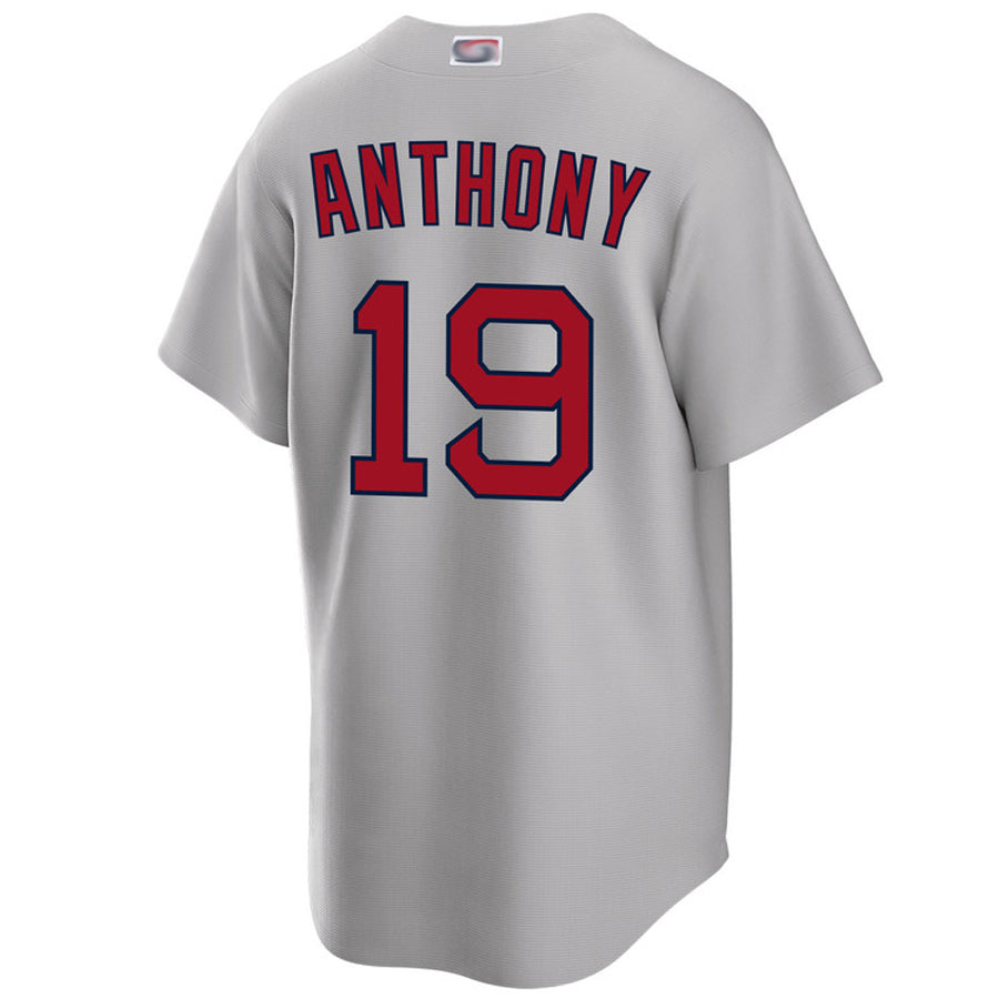 B.Red Sox #19 Roman Anthony Player Gray Home Game Baseball Jerseys