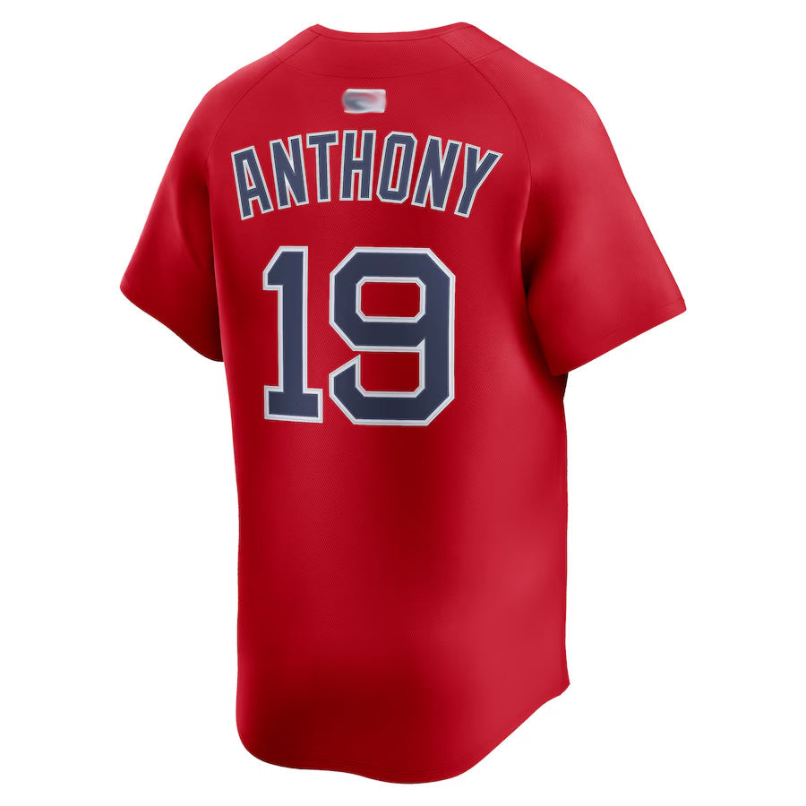 B.Red Sox #19 Roman Anthony Player Red Home Limited Baseball Jerseys