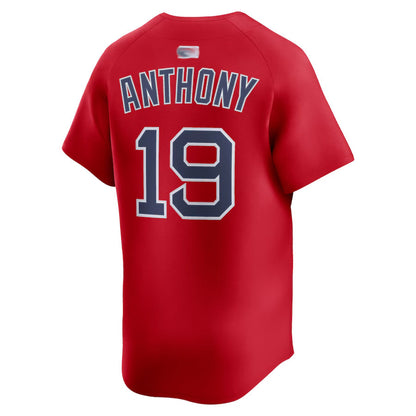 B.Red Sox #19 Roman Anthony Player Red Home Limited Baseball Jerseys