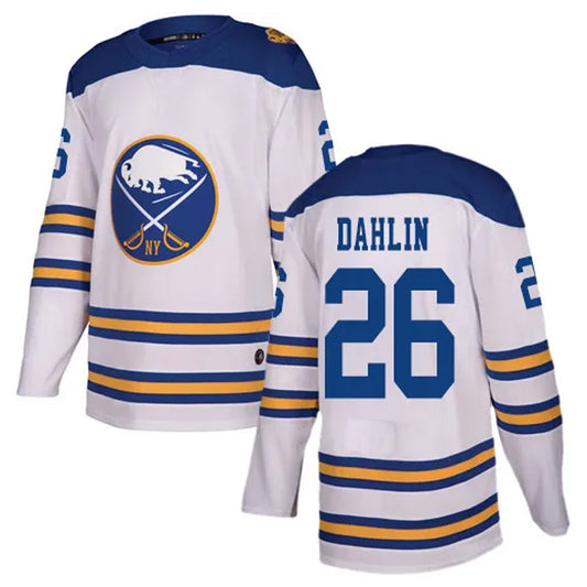 B.Sabres #26 Rasmus Dahlin Player WhiteHome Game Hockey Jerseys