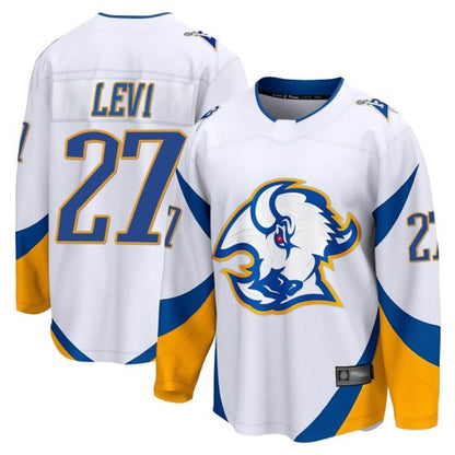 B.Sabres #27 Devon Levi Player Breakaway Fanatics Special Edition White Hockey Jerseys