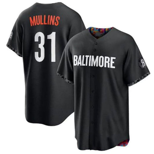 #31 Cedric Mullins Player B.Orioles Black City Connect Replica Baseball Jerseys