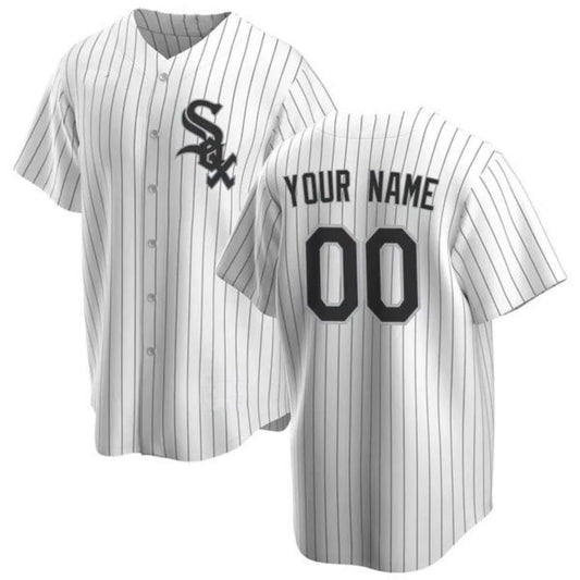 Custom C.White Sox White Home Replica Baseball Jerseys
