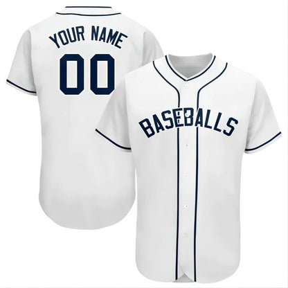 Custom S.Diego Padres Stitched Personalized Button Down Baseball Jerseys