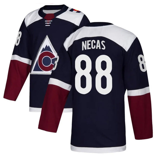 C.Avalanche #88 Martin Necas Player Fanatics Navy Home Game Hockey Jerseys