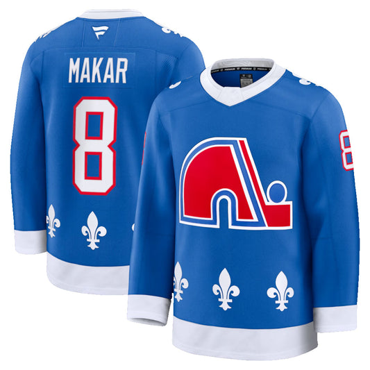 C.Avalanche #8 Cale Makar Player Blue Fanatics Heritage Premium Hockey Jerseys