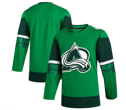 C.Avalanche Blank Player Fanatics Green Breakaway Game Hockey Jerseys
