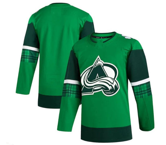 C.Avalanche Blank Player Fanatics Green Breakaway Game Hockey Jerseys