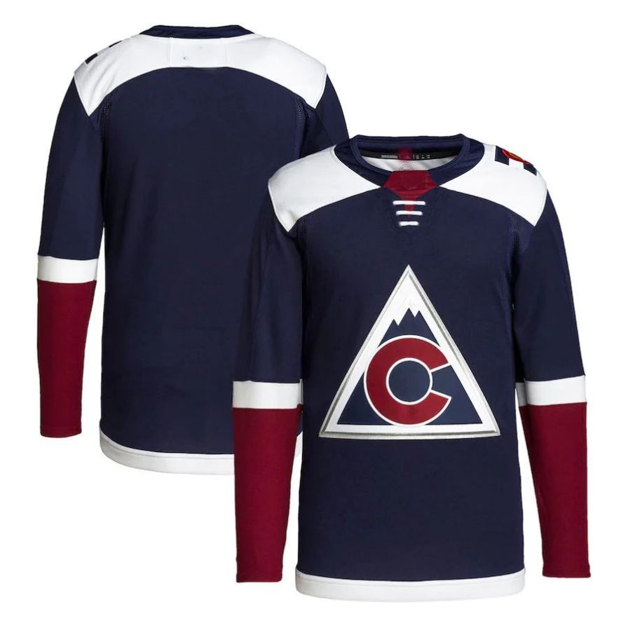 C.Avalanche Blank Player Fanatics Navy Premium Hockey Jerseys