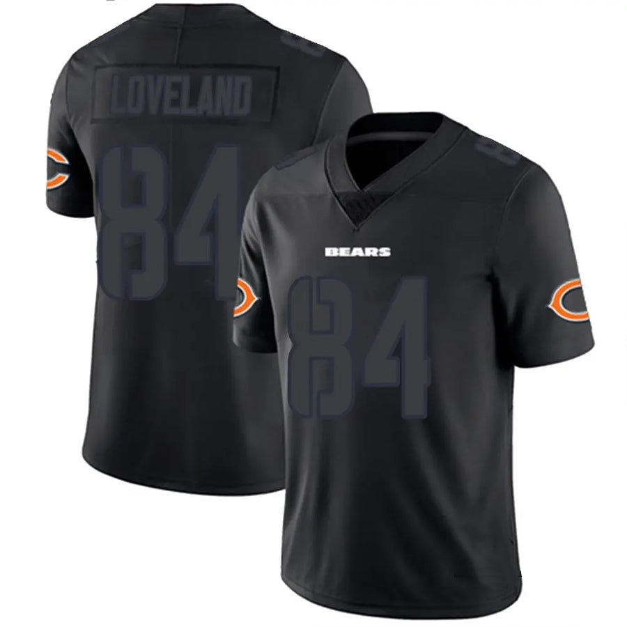 C.Bears #84 Colston Loveland Player Limited Black Impact Football Jerseys