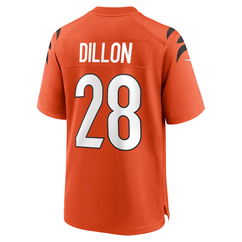 C.Bengals #28 Corey Dillon Player Orange Home Game Football Jerseys