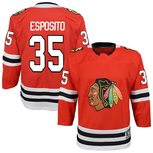 C.Blackhawks #35 Tony Esposito Player Fanatics Red Premier Breakaway Hockey Jerseys