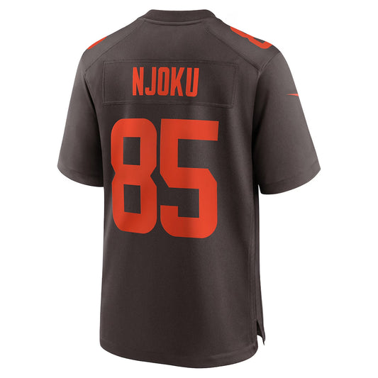 C.Browns #85 David Njoku Player Brown Alternate Game Football Jerseys