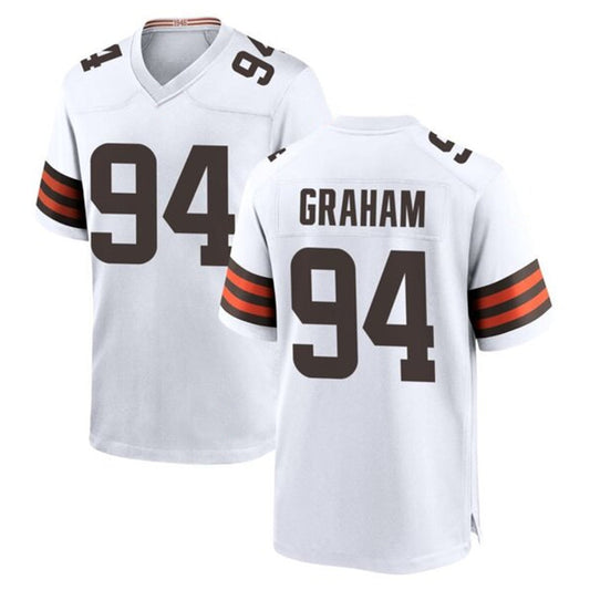 C.Browns #94 Mason Graham Player White Home Game Football Jerseys
