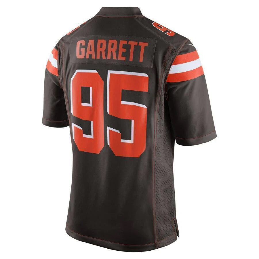 C.Browns #95 Myles Garrett Player Brown Game Football Jerseys